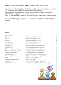 Grüezi LÜK Perfekte Zeiten - Inhaltsverzeichnis