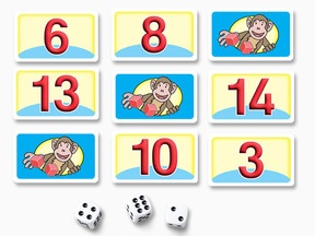 Bingo! Wer als Erster drei Karten in einer Reihe umdreht, gewinnt!