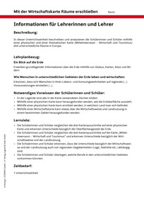 Produktabbildung zu Stundenbild Februar: Mit der Wirtschaftskarte Räume erschließen - Diercke Weltatlas fächerübergreifend