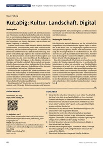 Produktabbildung zu KuLaDig: Kultur. Landschaft. Digital - Kollaborative Geschichtskultur in der Region