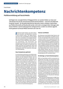 Produktabbildung zu Nachrichtenkompetenz - Politikvermittlung auf Social Media
