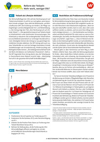 Produktabbildung zu Reform der Teilzeit: Mehr work, weniger life? - Praxis Politik und Wirtschaft aktuell 3/2026