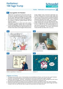 Produktabbildung zu Karikatour: 100 Tage Trump - - Politik ab Klasse 10
