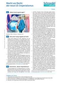 Produktabbildung zu Macht vor Recht: der neue US-Imperialismus - - Politik ab Klasse 9