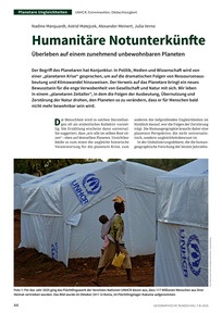 Produktabbildung zu Humanitäre Notunterkünfte - Überleben auf einem zunehmend unbewohnbaren Planeten