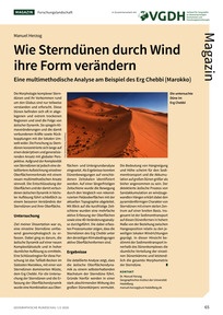 Produktabbildung zu Wie Sterndünen durch Wind ihre Form verändern - Eine multimethodische Analyse am Beispiel des Erg Chebbi (Marokko)