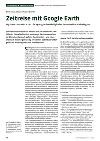 Produktabbildung zu Zeitreise mit Google Earth - Mythen zum Gletscherrückgang anhand digitaler Geomedien widerlegen