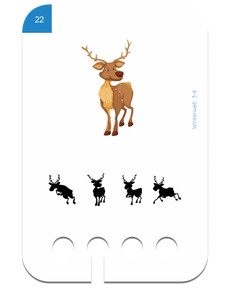 Winterwelt. Beispielkarte Elch