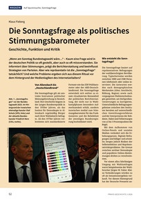 Produktabbildung zu Die Sonntagsfrage als politisches Stimmungsbarometer - Geschichte, Funktion und Kritik
