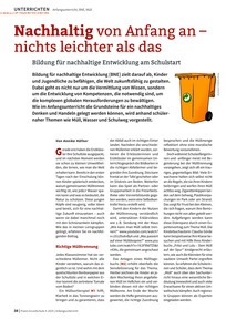 Produktabbildung zu Nachhaltig von Anfang an - nichts leichter als das - Bildung für nachhaltige Enwicklung am Schulstart