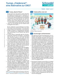 Produktabbildung zu Trumps "Friedensrat": eine Alternative zur UNO? - - Politik ab Klasse 11