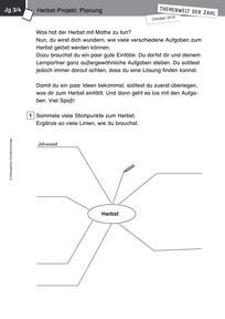 Produktabbildung zu Themenwelt der Zahl: Herbst-Projekt - Kopiervorlagen - Monatsspecial Oktober 2016