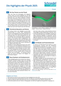 Produktabbildung zu Die Highlights der Physik 2025 - - Physik ab Klasse 9