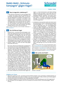 Produktabbildung zu BaWü-Wahl: "Schmutzkampagne" gegen Hagel? - - Politik / Ethik ab Klasse 9