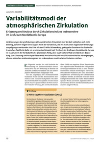 Produktabbildung zu Variabilitätsmodi der atmosphärischen Zirkulation - Erfassung und Analyse durch Zirkulationsindizes insbesondere im Großraum Nordatlantik-Europa