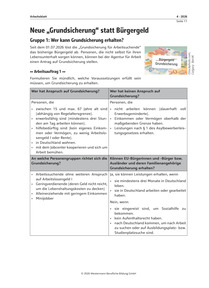Produktabbildung zu Neue Grundsicherung statt Bürgergeld - Ausgabe 04-2026