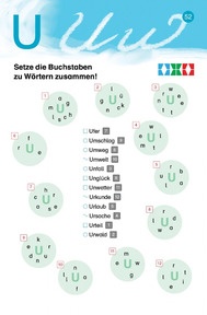Setze die Buchstaben zu Wörtern zusammen!