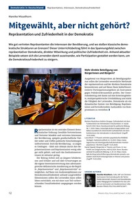 Produktabbildung zu Mitgewählt, aber nicht gehört? - Repräsentation und Zufriedenheit in der Demokratie