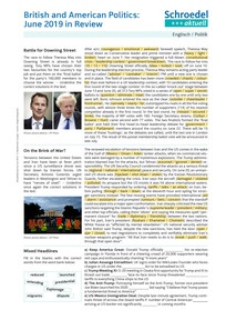 Produktabbildung zu British and American Politics: June 2019 in Review - - Englisch / Politik ab Klasse 9