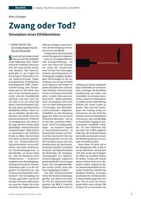 Produktabbildung zu Zwang oder Tod? - Simulation eines Ethikkomitees