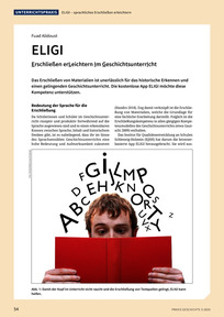Produktabbildung zu ELIGI - Erschließen erLeichtern Im GeschichtsunterrIcht