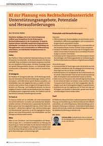Produktabbildung zu KI zur Planung von Rechtschreibunterricht - Unterstützungsangebote, Potenziale, und Herausforderungen