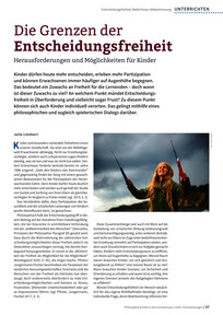 Produktabbildung zu Die Grenzen der Entscheidungsfreiheit - Herausforderungen und Möglichkeiten für Kinder