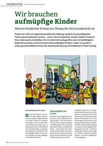 Produktabbildung zu Wir brauchen aufmüpfige Kinder - Warum friedlicher Protest ein Thema für die Grundschule ist