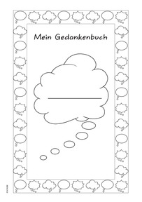 Ideenmappe 2 - Deckblatt Gedankenbuch