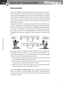 Produktabbildung zu Welt der Zahl - Info: Rechenstreifen (Klasse 2) - Fachaufsätze