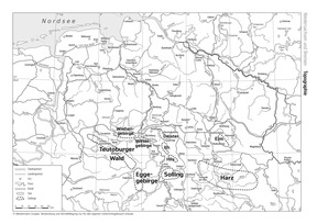 Produktabbildung zu Niedersachsen und Bremen (Topographie)