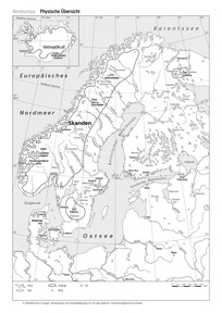 Produktabbildung zu Nordeuropa - Physische Übersicht