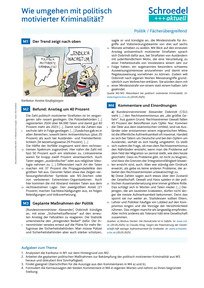 Produktabbildung zu Wie umgehen mit politisch motivierter Kriminalität? - - Politik / Fächerübergreifend ab Klasse 9