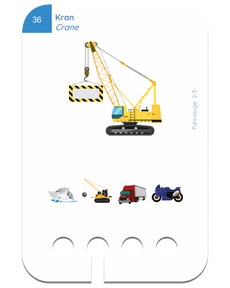 Meine Fahrzeuge. Beispielkarte Kran