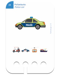 Meine Fahrzeuge. Beispielkarte Polizeiauto