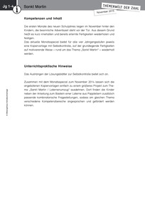 Produktabbildung zu Themenwelt der Zahl: Sankt Martin - Kommentar - Monatsspecial November 2015