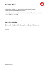 Probeseiten Auf den Punkt - Deutsch für Berufliche Gymnasien in Baden-Württemberg - Schulbuch, 2. Auflage 2026