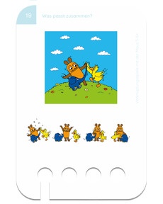 Verknüpfungsspiele mit der Maus 5-6+. Beispielkarte Tanz