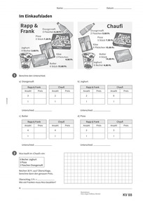 Flex und Flo 5: Kopiervorlage 88 - Im Einkaufsladen