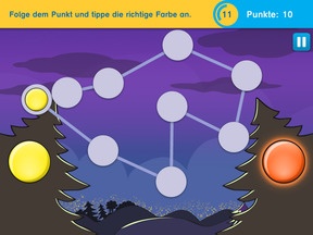 Antolin-Lesespiele-App: Screen zum Spiel "Punktejagd"