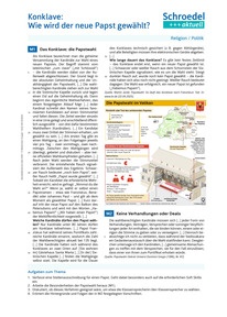 Produktabbildung zu Konklave: Wie wird der neue Papst gewählt? - - Religion / Politik ab Klasse 9