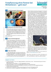 Produktabbildung zu Fortpflanzung ohne Partner bei Wirbeltieren: Geht das? - - Biologie ab Klasse 9
