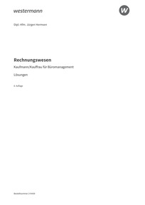 Probeseiten Rechnungswesen Kaufmann/Kauffrau für Büromanagement - Lösungen, 8. Auflage 2025