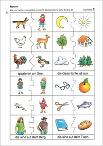 Spielkärtchen zu Nomen