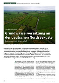 Produktabbildung zu Grundwasserversalzung an der deutschen Nordseeküste - Eine schleichende Katastrophe?