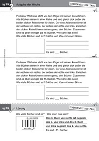 Produktabbildung zu Themenwelt der Zahl: Aufgabe der Woche 18/2016 - Sachrechnen: Informationen entnehmen und Problemaufgabe lösen (Klasse 3/4)