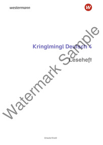 Kringlmingl Deutsch 4 Leseheft, Musterseiten mit Inhaltsverzeichnis