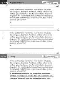 Produktabbildung zu Themenwelt der Zahl: Aufgabe der Woche 04/2018 - Daten, Häufigkeit, Wahrscheinlichkeit: problemhaltige Sachaufgabe zu einem Zufallsexperiment (Klasse 3/4)