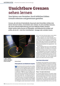 Produktabbildung zu Unsichtbare Grenzen sehen lernen - Vom Spüren zum Verstehen: Durch leibliches Erleben Grenzen erkennen und gemeinsam gestalten