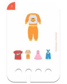 Kleidung erkennen - Beispielkarte Pyjama
